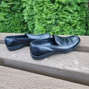 Prada | Shoes | Prada Mens Black Leather Loafers Prada Size  display picture 2